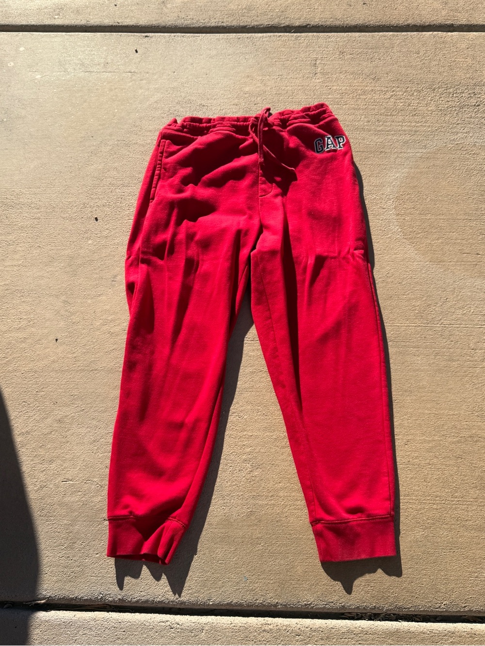 GAP Kids Bright Red Fleece Joggers